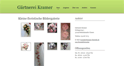 Desktop Screenshot of kramer-floristik.de